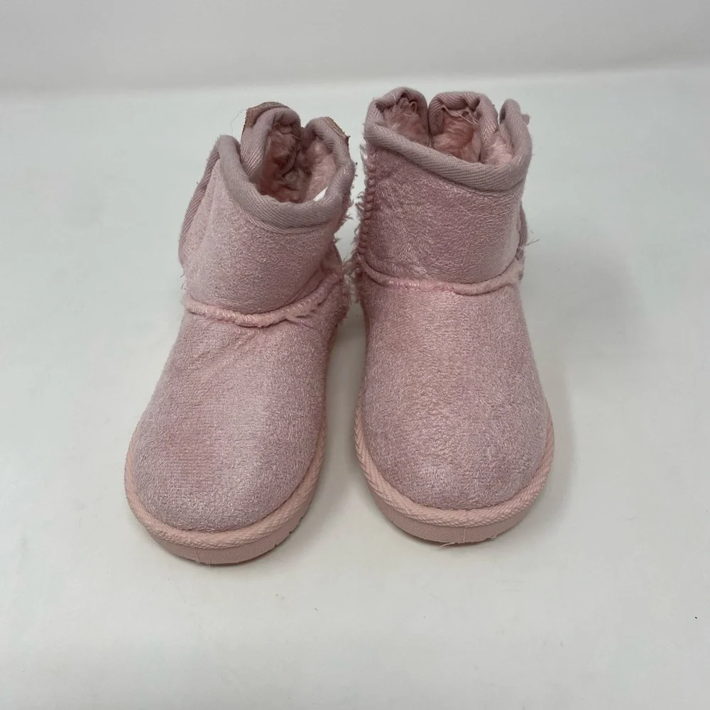 Pink Toddler Girl Lined Boots Size 5
